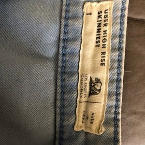 Bullhead High Rise Skinny jeans